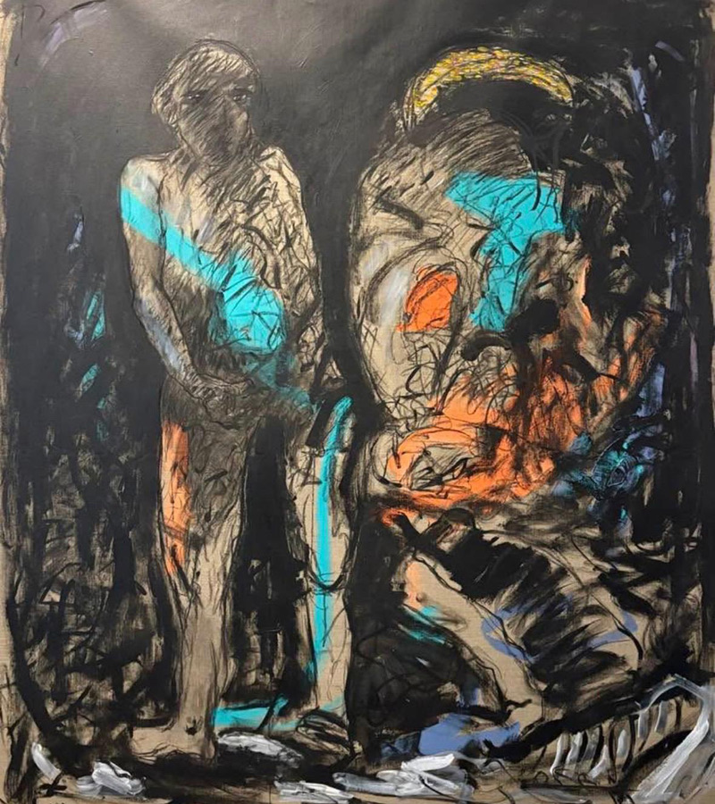 Ahmad Osso – Gemälde aus der Ausstellung „Zerrissene Identität“